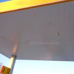 Реечная панель (вагонка) из оцинкованной стали для фасадов и потолков на АЗС, АГНКС, АГЗС